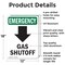 Signmission Gas Shutoff (Down Arrow) With Symbol, 12 in W x Rectangle, Aluminum OS-2PACK-EM-A-1218-V-10503 - alternate 7